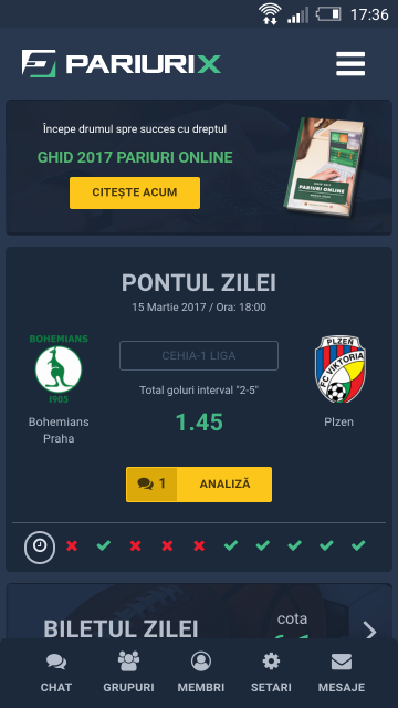 Online Betting Mobile Application for Android & iOS - PariuriX